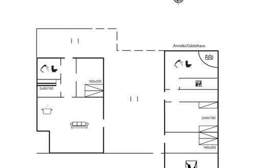 Foto 30 - Casa con 2 camere da letto a Saltum con terrazza e sauna