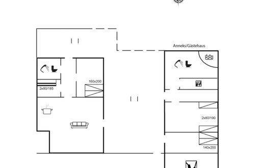 Foto 2 - Casa con 2 camere da letto a Saltum con terrazza e sauna