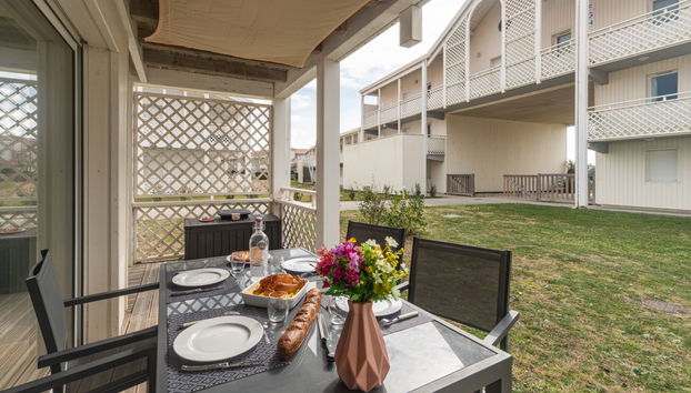 Apartment mit 2 Schlafzimmern in Mimizan mit schwimmbad und terrasse - Foto 4
