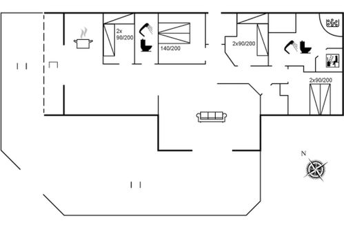 Foto 32 - Casa con 4 camere da letto a Rømø con terrazza e sauna