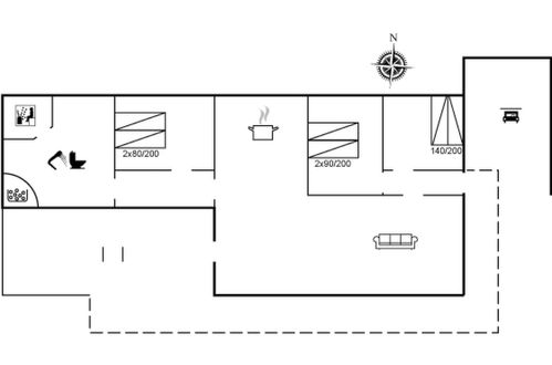 Foto 40 - Casa de 3 habitaciones en Ringkøbing con terraza y sauna