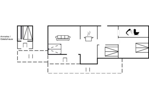 Foto 2 - Casa de 2 quartos em Idestrup com terraço
