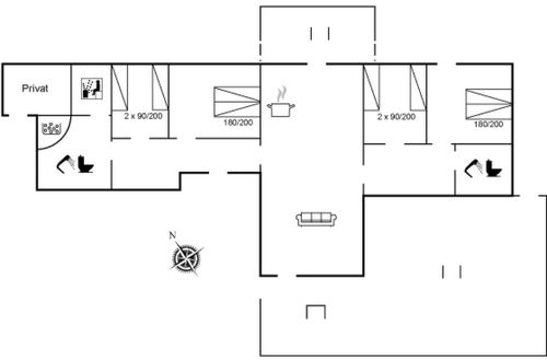 Foto 5 - Casa de 4 quartos em Hvide Sande com sauna