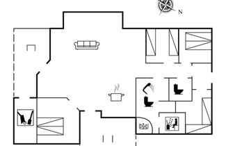 Photo 2 - Maison de 4 chambres à Rindby Strand avec terrasse et sauna