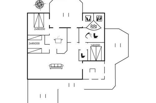 Foto 2 - Casa con 3 camere da letto a Blokhus con terrazza e sauna