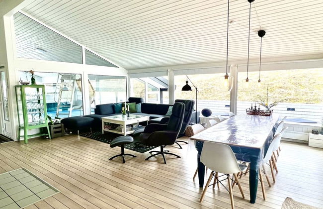 Casa de 4 quartos em Blokhus com piscina privada e terraço - Foto 35