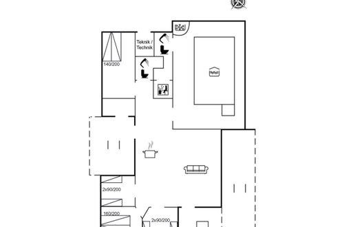 Photo 2 - Maison de 4 chambres à Blokhus avec piscine privée et terrasse