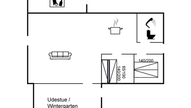 Casa de 2 quartos em Klitmøller com terraço - Foto 2