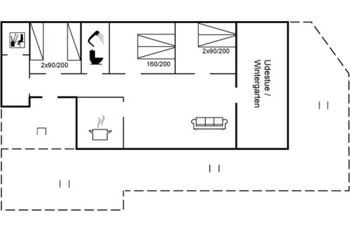 Photo 1 - Maison de 3 chambres à Vejers Strand avec terrasse et sauna