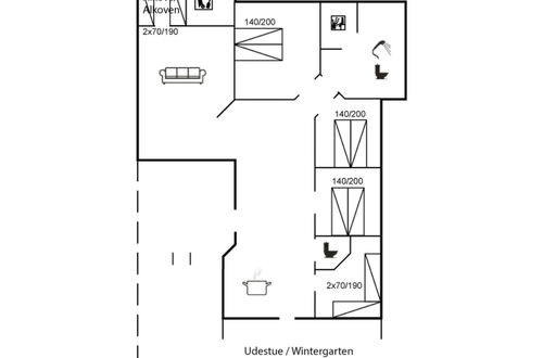 Photo 20 - Maison de 4 chambres à Væggerløse avec terrasse et sauna