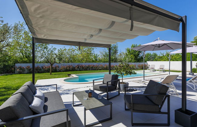 Casa de 4 quartos em Buje com piscina privada e jardim - Foto 41