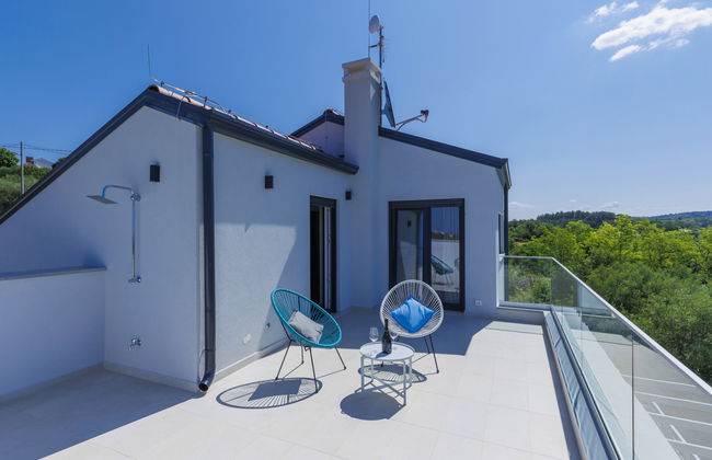 Casa de 4 quartos em Buje com piscina privada e jardim - Foto 34