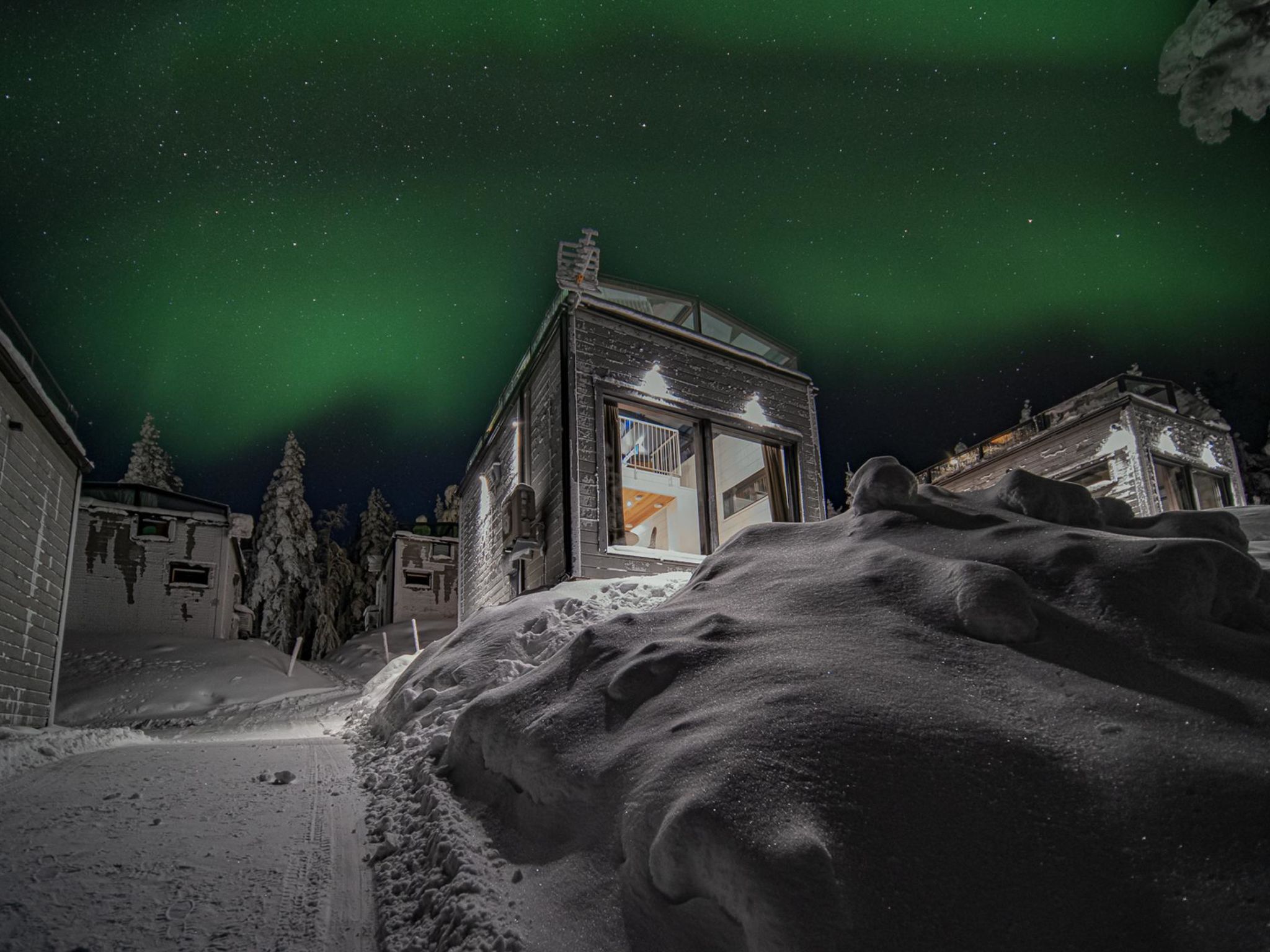 Foto 2 - Casa de 1 quarto em Kittilä com sauna e vista para a montanha