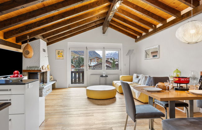 Apartamento de 3 quartos em Grächen com jardim - Foto 2