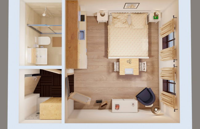 Apartamento de 1 quarto em Arnoltice com jardim e terraço - Foto 6