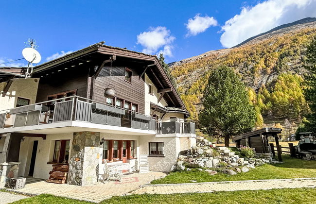 Apartamento de 2 quartos em Saas-Grund com jardim e terraço - Foto 13