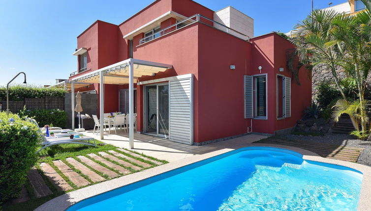 Photo 1 - Maison de 2 chambres à San Bartolomé de Tirajana avec piscine privée et vues à la mer