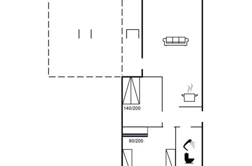Foto 2 - Casa de 2 quartos em Pandrup com terraço