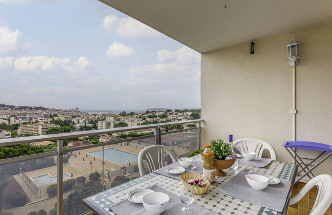 Apartment mit 2 Schlafzimmern in Sainte-Maxime mit schwimmbad und garten - Foto 3