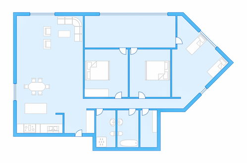 Foto 36 - Appartamento con 3 camere da letto a Davos con giardino