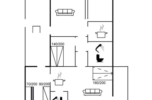 Foto 26 - Casa de 2 quartos em Løkken com terraço