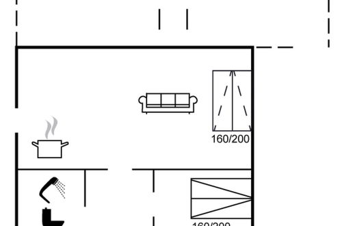 Foto 2 - Apartamento de 1 quarto em Nexø com terraço