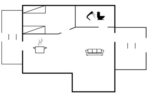 Foto 19 - Apartment mit 1 Schlafzimmer in Aakirkeby mit schwimmbad und terrasse