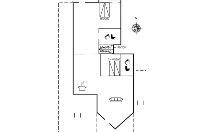 Casa con 3 camere da letto a Grevinge con terrazza - Foto 2