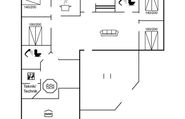 Casa de 5 quartos em Oksbøl com piscina privada e terraço - Foto 2