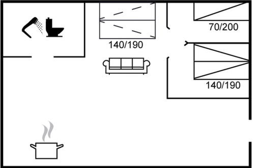 Foto 20 - Apartamento de 2 quartos em Gudhjem com piscina