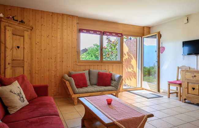 Apartamento de 2 quartos em Leytron com terraço - Foto 1