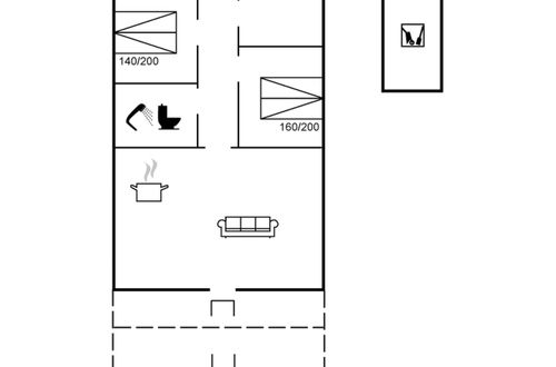 Foto 2 - Casa de 2 quartos em Rømø com terraço
