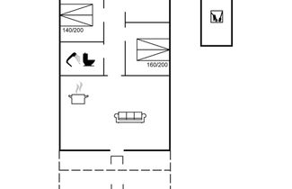 Foto 2 - Casa de 2 quartos em Rømø com terraço