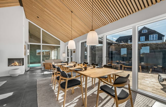 Casa con 4 camere da letto a Ringkøbing con piscina privata e terrazza - Foto 44