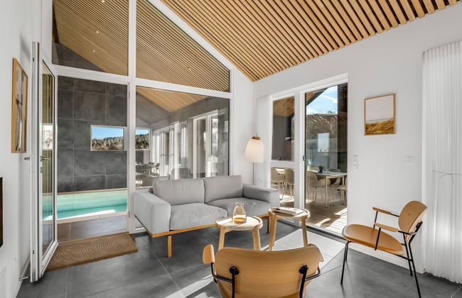 Casa con 4 camere da letto a Ringkøbing con piscina privata e terrazza - Foto 46