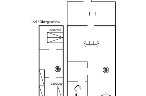Foto 2 - Casa de 2 quartos em Hvide Sande com terraço
