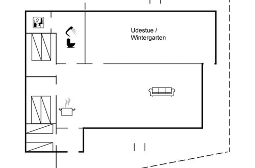 Foto 2 - Casa de 3 quartos em Vejers Strand com terraço e sauna