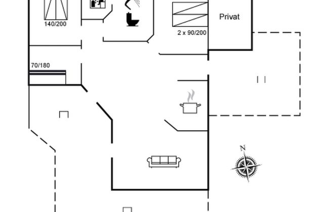 3 bedroom House in Ulfborg with terrace and sauna - Photo 2