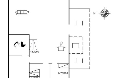 Foto 2 - Apartamento de 2 quartos em Faaborg com terraço