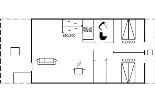 Foto 2 - Appartamento con 2 camere da letto a Bogense con terrazza