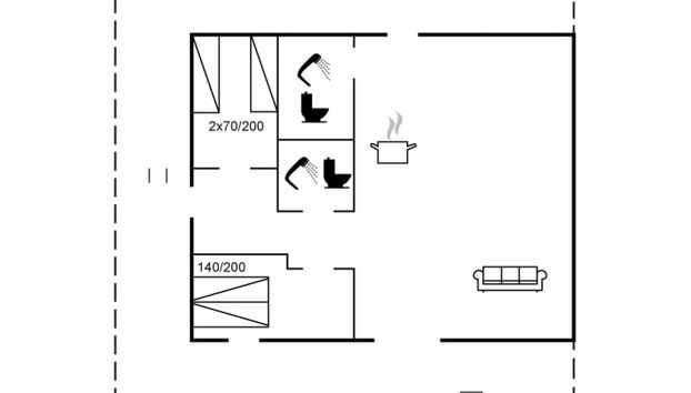 Haus mit 2 Schlafzimmern in Rødvig Stevns mit terrasse - Foto 2