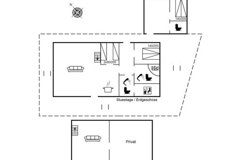 Foto 2 - Casa con 2 camere da letto a Millinge con terrazza e sauna