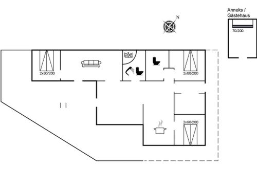 Foto 3 - Casa de 3 quartos em Klitmøller com terraço