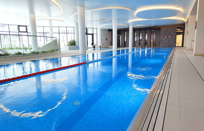 Apartamento de 1 quarto em Kołobrzeg com piscina e sauna - Foto 19