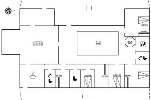 Foto 31 - Haus mit 6 Schlafzimmern in Væggerløse mit privater pool und terrasse