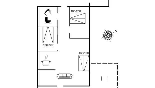 Casa de 2 quartos em Gjeller Odde com terraço - Foto 3