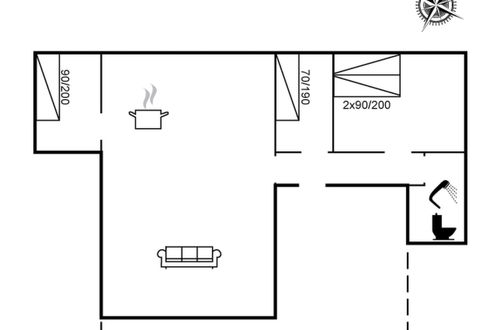 Foto 21 - Casa de 3 quartos em Vejers Strand com terraço