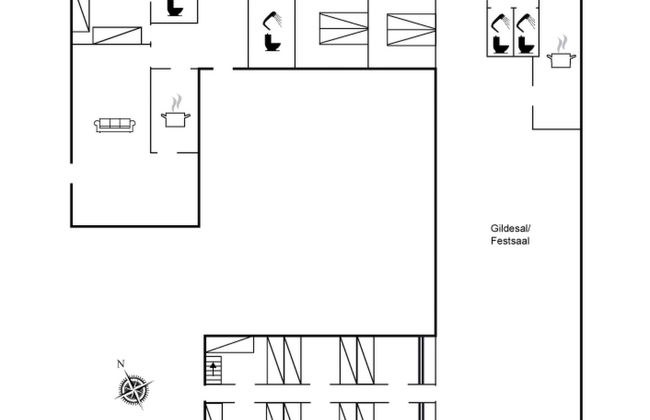 Casa de 9 quartos em Bækmarksbro com terraço - Foto 32