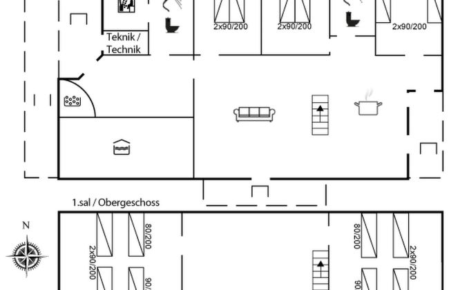 Casa de 5 quartos em Henne com piscina privada e terraço - Foto 2