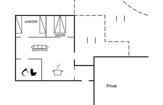 Foto 2 - Casa de 2 quartos em Nexø com terraço